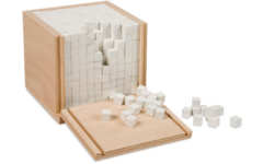 Kubus 1x1x1 cm in kist 1000 stuks