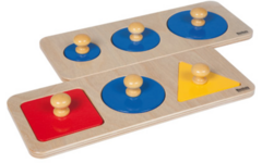 Gecombineerde vormenpuzzels 30x12 cm