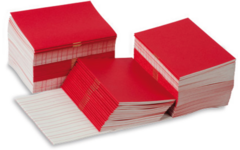 Schrijfboekjes klein, rood