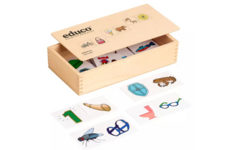 Dubbelwoord in kist 24x13x6cm Educo