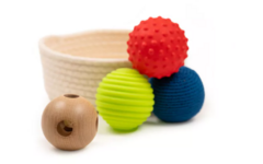 Mand met ballen