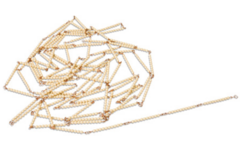 Duizendketting, glazen kralen