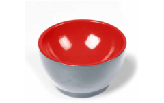 Bakje kunststof grijs rood