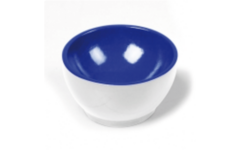 Bakje kunststof wit blauw
