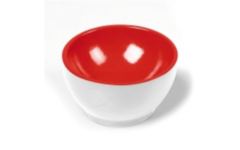 Bakje kunststof wit rood