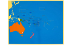 Puzzelkaart Oceanië