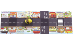 Bee-Bot verkeersmat de drukke straat