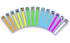 Leeswijzers met afbeelding 3,8 x 19 cm, 26 stuks