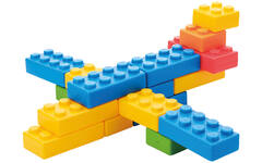 Bouwset - Brikkies - set van 45 assorti