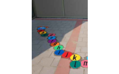 Pleinversiering Alfabetrups 1 525 x 100 cm