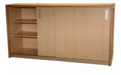 Kast 380-serie Ahorn, 4 leg- planken en deuren