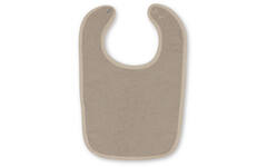 Slabbetje Drukknoop 12x, Taupe, 12x 25x38
