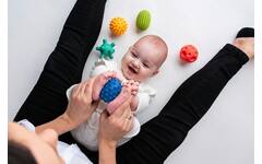 Mom's Care sensorisch speelgoed pastel ballen set - 5 stuks voor baby’s