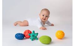 Mom's Care sensorisch speelgoed pastel ballen set - 5 stuks voor baby’s
