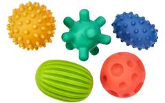 Mom's Care sensorisch speelgoed pastel ballen set - 5 stuks voor baby’s