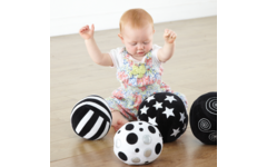 Activiteiten sensorisch ballen zwart en wit zachte 4 stuks