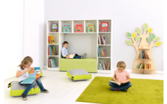 Boomboekenkast voor aan de muur, (excl. Montage)