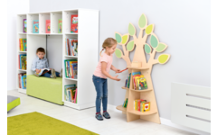 Boomboekenkast voor aan de muur, (excl. Montage)
