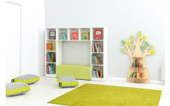 Boomboekenkast voor aan de muur, (excl. Montage)