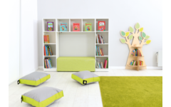Boomboekenkast voor aan de muur, (excl. Montage)