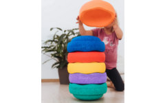 Stapelstein ® Rainbow Classic, set van 6 stuks