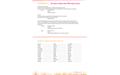 Werkwoorden deel C (5 stuks)