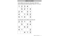 Sudoku voor Kids 1 groep 3 (5 stuks)