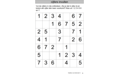 Sudoku voor Kids 2 groep 4