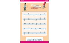 Pennenstreken 2 groep 3 - letterposter blokschrift