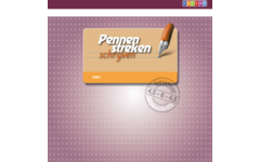 Pennenstreken 2 groep 3 - lijntjesschrift 4,5 - 6 - 4,5 blokschrift (5 stuks)