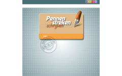 Pennenstreken 2 groep 3 - lijntjesschrift 3,75 - 5 - 3,75 blokschrift (5 stuks)