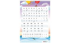 Pennenstreken 3 groep 3 letterkaart verbonden schrift (10 stuks)