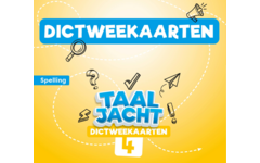 Taaljacht Spelling & grammatica groep 4 dictweekaarten