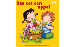 Bas eet een appel