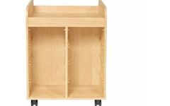 Steamkast laag  62,7 x 89 x 70,6 cm, ahorn incl. wielen, excl. laden