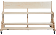 Zitbank Flex 180 cm HPL toplaag ahorn