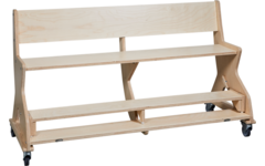 Zitbank Flex 180 cm HPL toplaag ahorn