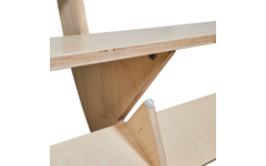 Zitbank Flex 180 cm HPL toplaag ahorn
