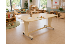 Tafel Flex 150 HPL toplaag ahorn structuur, blad 150 x 60 cm