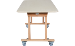 Tafel Flex 150 HPL toplaag Ahorn, 150 x 80 cm , met rechte poten