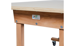 Tafel Flex 150 HPL toplaag Ahorn, 150 x 80 cm , met rechte poten