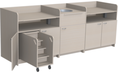 Wasbakunit Standard wit 50 cm
