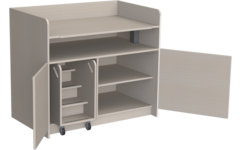 Aankleedtafel Standard 120 ahorn trap links