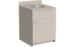 Wasbakunit Standard ahorn 70 cm