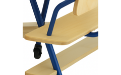Banksteunen t.b.v. tafelsysteem blauw RAL 5017,  verkeersblauw