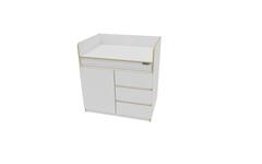 Aankleedtafel Flex+ 100 wit zonder trap