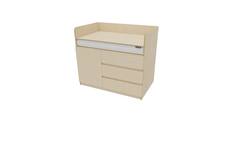 Aankleedtafel Flex+ 120 ahorn trap links