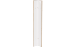 Grondboxelement | Wit, 10 cm, hoekprofiel 90 graden