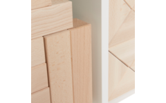 Kast voor Haagse set wit  (b x h x d), 104 x 75  x 40 cm
