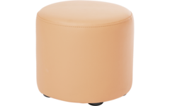 Poefje Robbie 26 cm hoog Ø 30 cm, stof 8x 32M1241 classic beige
